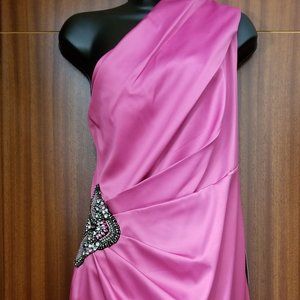 NWT Eliza J pink satin cocktail dress sz 10
